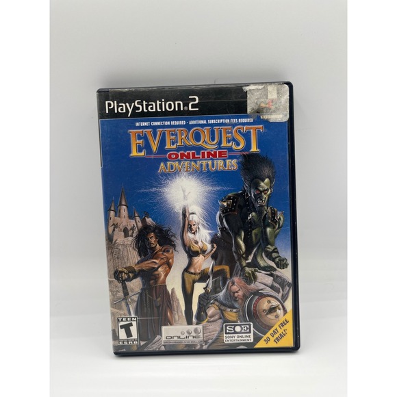 EverQuest Online Adventures PS2 Playstation 2 Game RPG Disc Used Untested - Picture 1 of 4